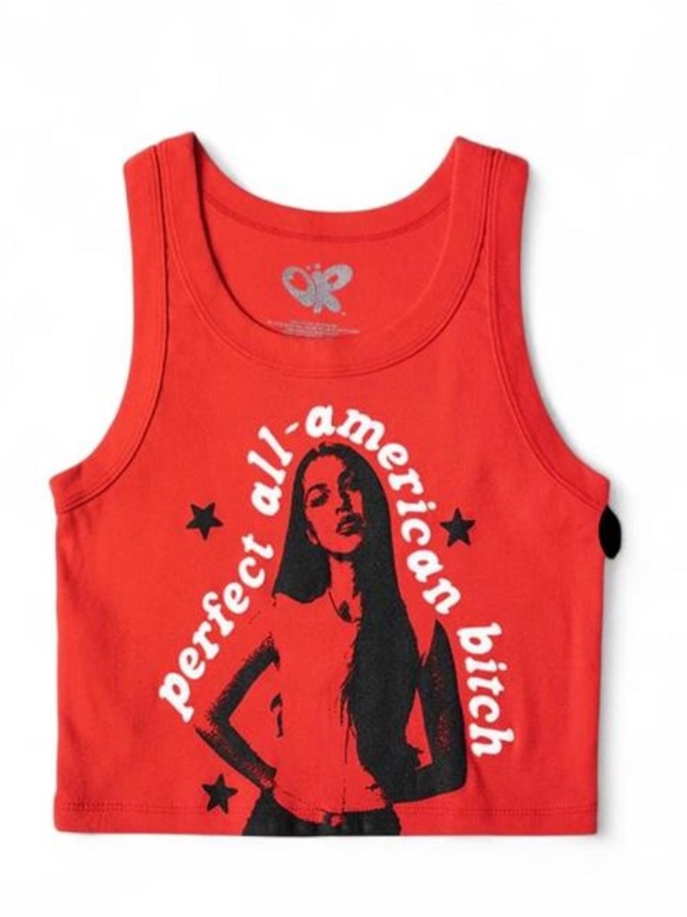 Olivia Rodrigo Red Crop Tank Top - Perfect All-American
